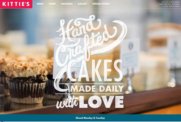 八個精美的字體排版網站設計賞析