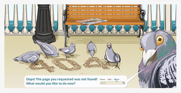 10個充滿創意的404頁面網站建設欣賞
